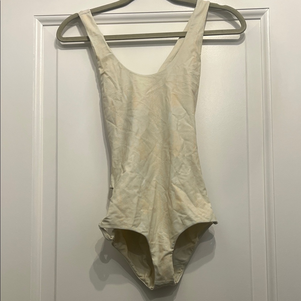 Tori Praver Swimwear Ivory One-Piece